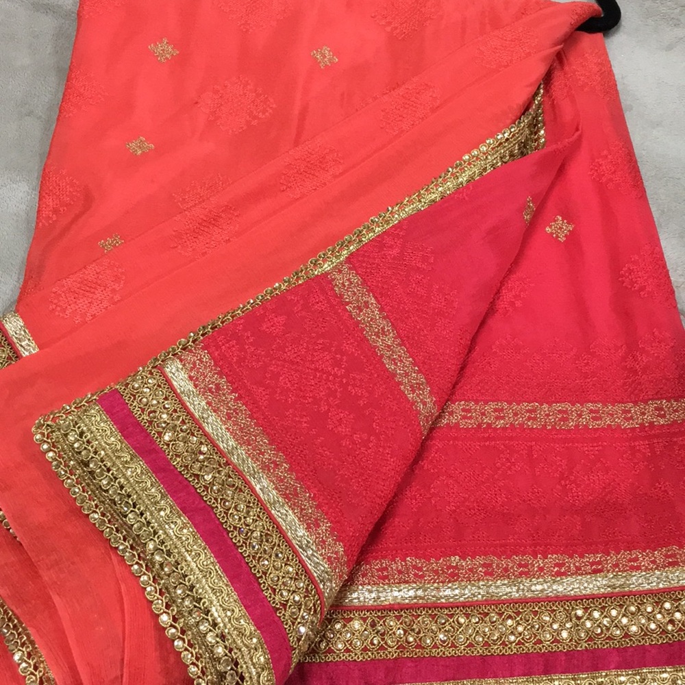 Indian Saree multi color - Picture 5 of 5